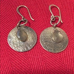 Metal and Bead Earrings